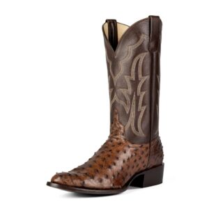 Anderson Bean Horse Power Top Hand Kango Tobacco Full Quill Ostrich Men's Western Boot.