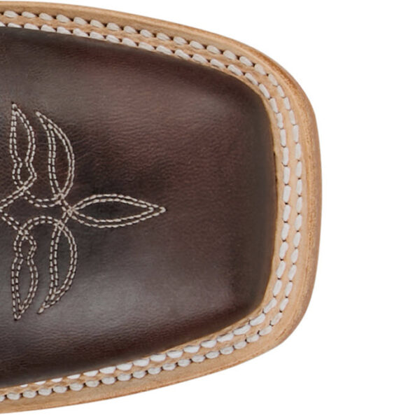 A look at the toe shape on a Justin Burchett 13" Goat Men's Western Boot.