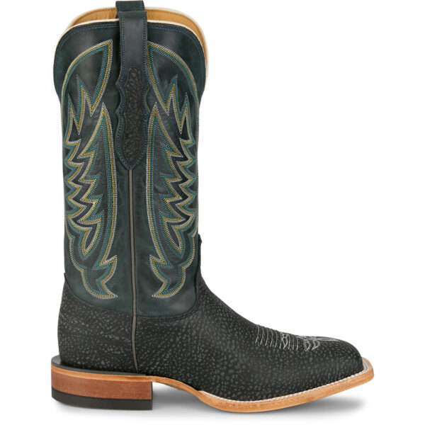 A right profile facing Justin Cowman 13" Shrunken Shoulder Men's Western Boot.