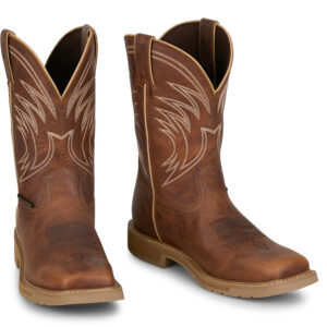 A 3/4 right turned pair of Justin Daywork 11
