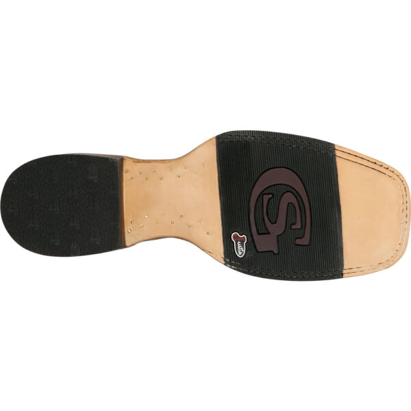 The sole of a Justin San Antone 11" Caiman Men's Western Boot.