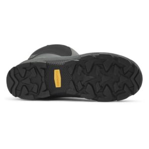 The sole of a Lacrosse Men's Alpha Lite II Waterproof Outdoor Rubber Boot.