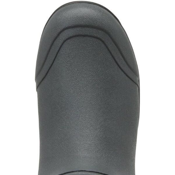 A look at the toe shape on a Lacrosse Men's Alpha Lite II Waterproof Outdoor Rubber Boot.