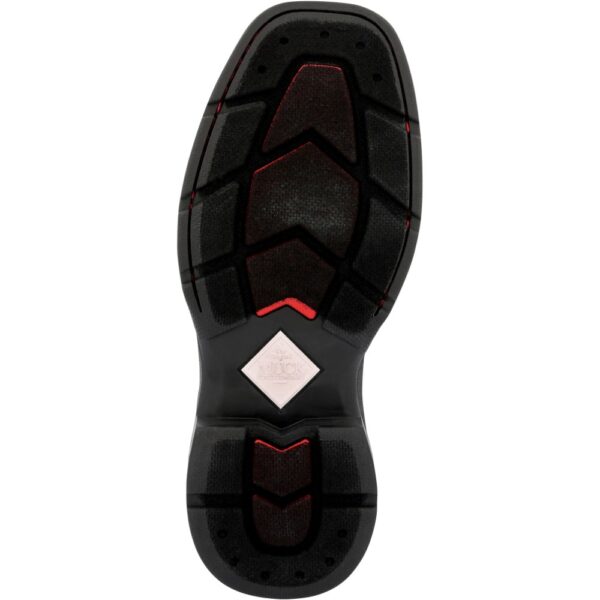 The sole of a Muck Big Kid's Chore Western Rubber Boot.