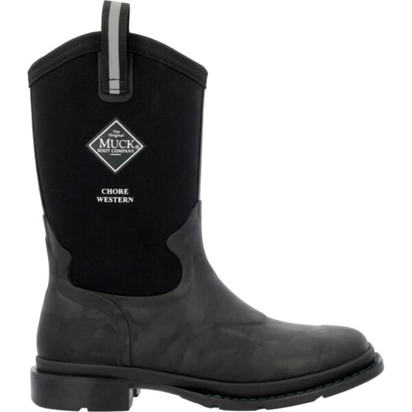 A right profile facing Muck Women's Chore Western 12" Mid Rubber Boot.