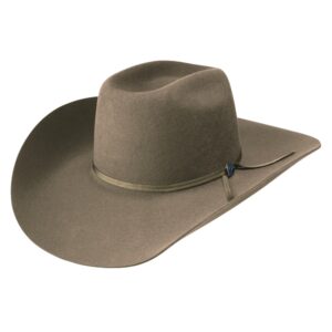 A 3/4 turned Resistol 3X 9th Round Cody Johnson Cowboy Hat.
