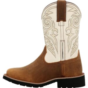 A left profile facing Rocky Big Kids MonoCrepe Western Boot.