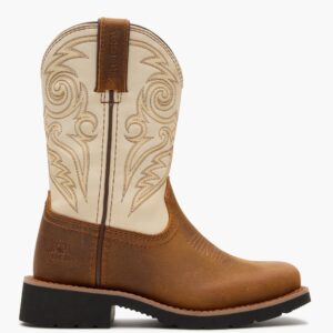 A right profile facing Rocky Big Kids MonoCrepe Western Boot.