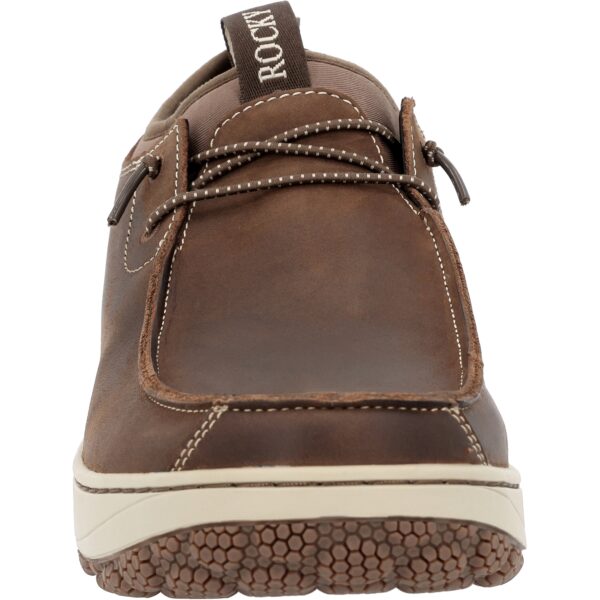 A forward-facing shot of a Rocky Dry-Strike SRX Waterproof Outdoor Shoe.