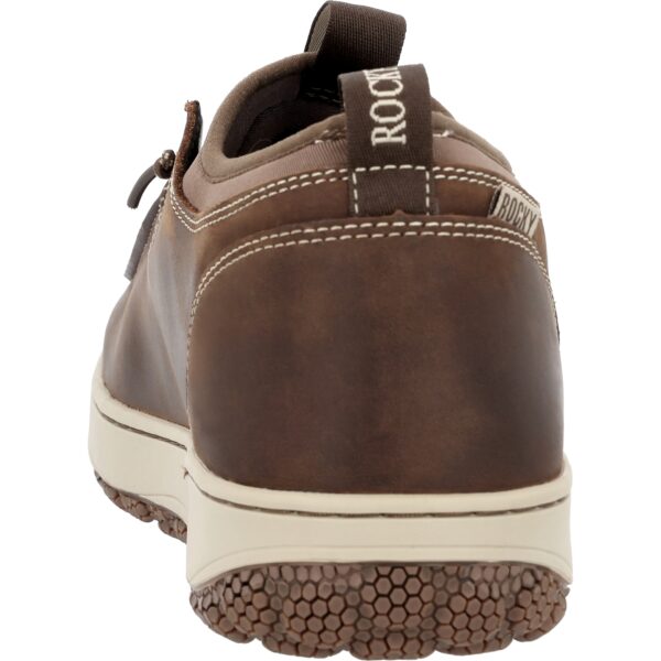 A look at the heel on a Rocky Dry-Strike SRX Waterproof Outdoor Shoe.