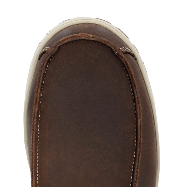 A look at the toe shape on a Rocky Dry-Strike SRX Waterproof Outdoor Shoe.
