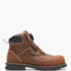 A right profile facing Rocky Grindstone XTR BOA Composite Toe 6" Work Boot.