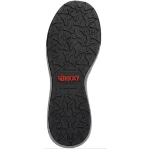 A look at the sole on a pair of Rocky Industrial Athletix Composite Toe Work Shoe.