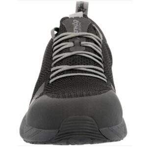 A forward-facing look at a Rocky Industrial Athletix Composite Toe Work Shoe.