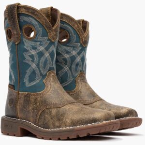 A 3/4 right turned pair of Rocky Little Kids' Legacy 32 Western Boots.