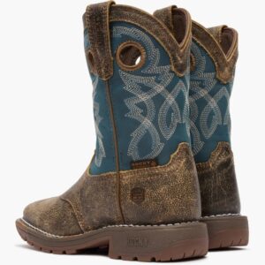 A shot of the heels of a pair of Rocky Little Kids' Legacy 32 Western Boots.
