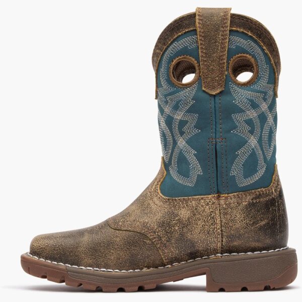 A left profile facing Rocky Little Kids' Legacy 32 Western Boot.