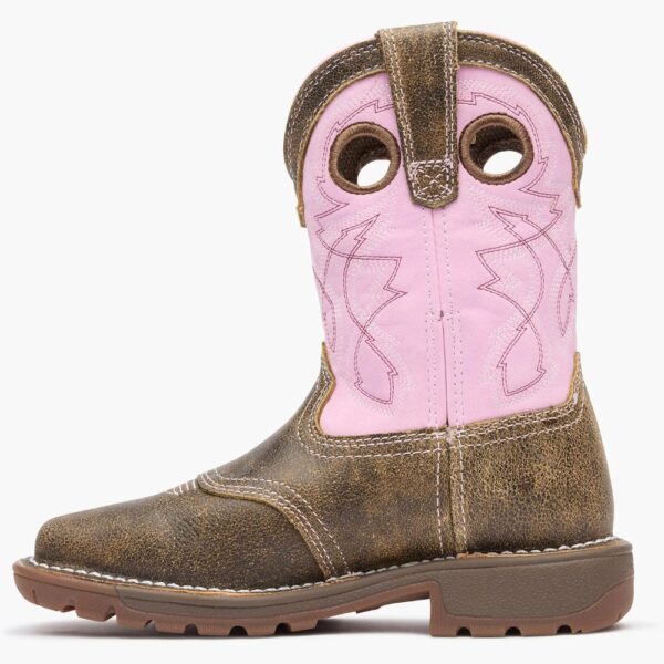 A left profile facing Rocky Little Kids' Legacy 32 Western Boot.