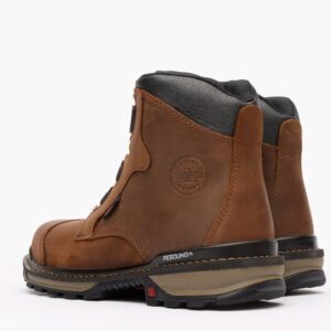 A shot of the heels of a pair of Rocky Rams Horn BOA Waterproof Composite Toe 6