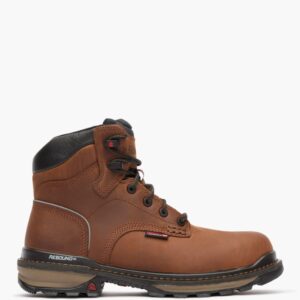 A right profile facing Rocky Rams Horn Waterproof Composite Toe 6" Work Boot.