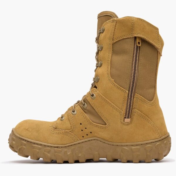 A left profile facing Rocky S2V Predator Composite Toe 8" Uniform Boot.