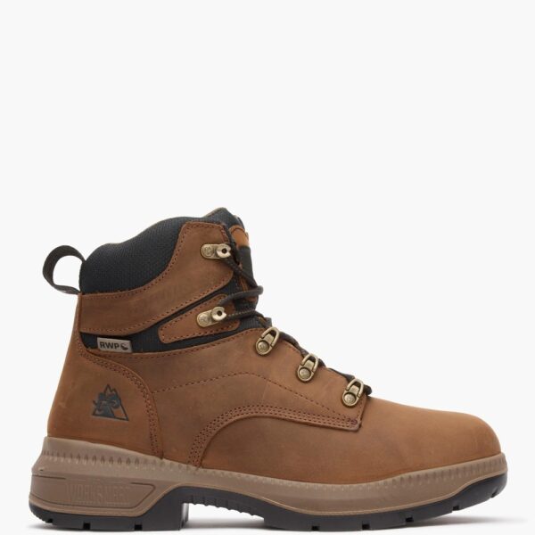A right profile facing Rocky Worksmart Waterproof 6" Work Boot.
