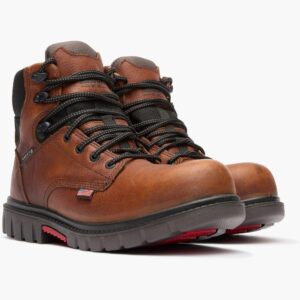 A 3/4 right turned pair of Rocky Worksmart Waterproof Composite Toe 6
