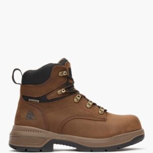 A right profile facing Rocky Worksmart Waterproof Composite Toe 6" Work Boot.
