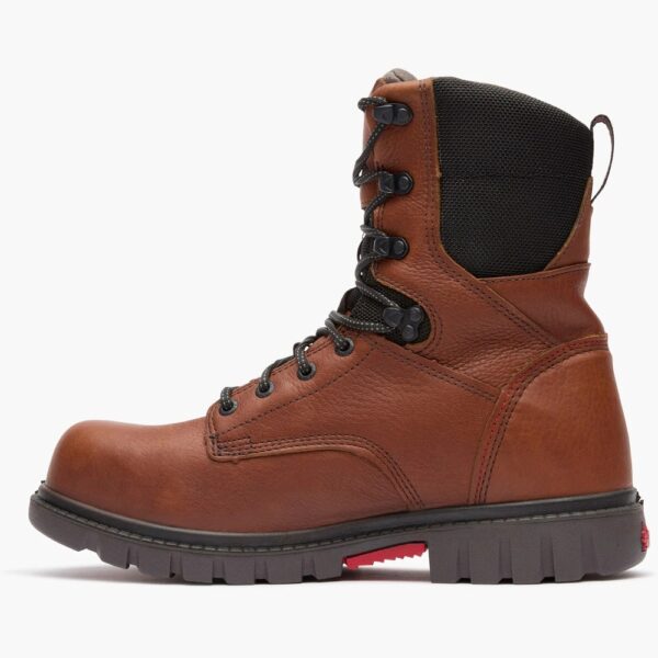 A left profile facing Rocky Worksmart Waterproof Composite Toe 8" Work Boot.