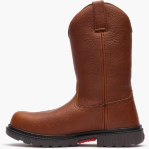 A left profile facing Rocky Worksmart Waterproof Composite Toe Pull-On Work Boot.