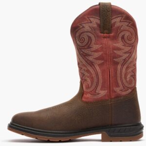 A left profile facing Rocky Worksmart Waterproof Composite Toe Western 11