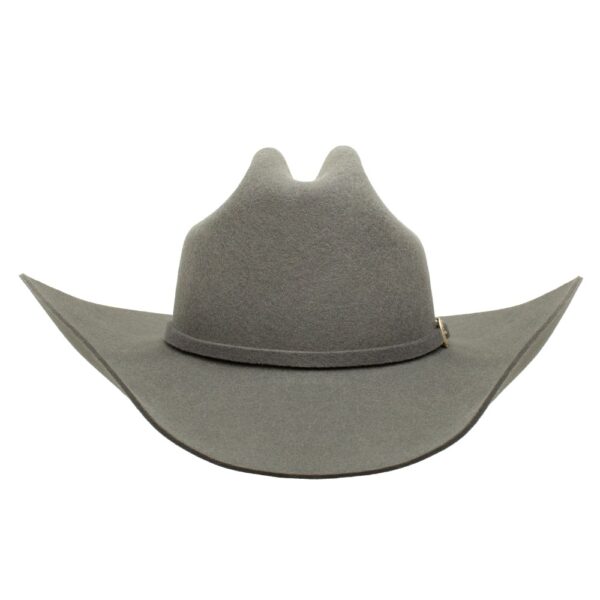 A front-facing look at the Stetson Oakridge 3X Granite Cowboy Hat.