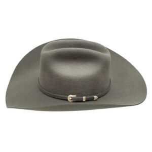 A profile look at the Stetson Oakridge 3X Granite Cowboy Hat.
