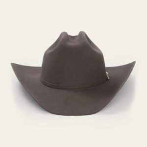A front-facing look at the Stetson Skyline 6X Granite Cowboy Hat.