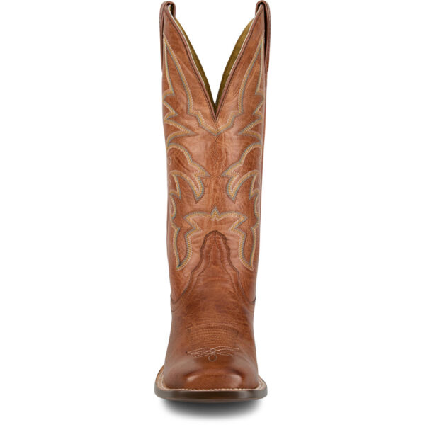 A forward facing look at a Tony Lama Helena 13" Cognac Western Boot.