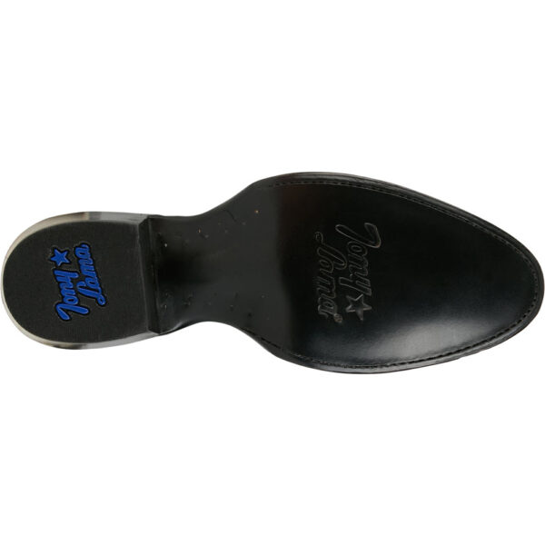 A look at the sole of a Tony Lama Marco 12" Black Western Boot.