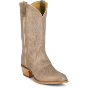 A 3/4 right turned Tony Lama Marco 12" Grey Western Boot.