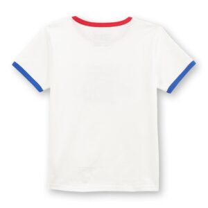 A picture of the back of a Wrangler Lainey Wilson Slim Ringer Short Sleeve T-Shirt.