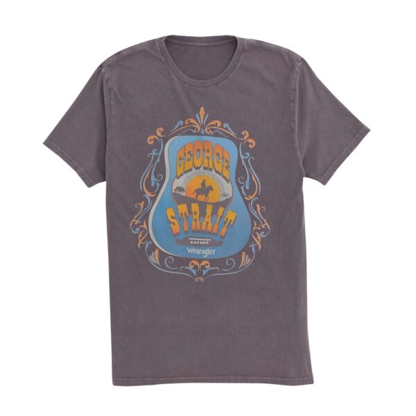 A picture of the front of a Wrangler Short Sleeve George Strait Graphic T-Shirt.