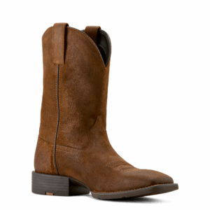 A 3/4 turned right Ariat Sport Big Country Wide Square Toe Cowboy Boot.