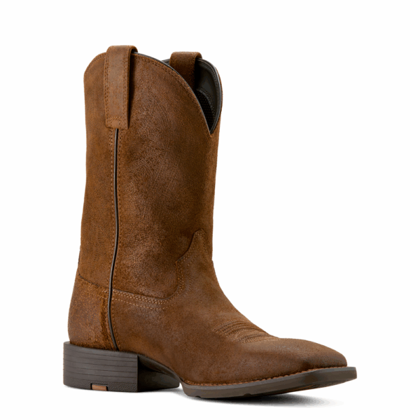 A 3/4 turned right Ariat Sport Big Country Wide Square Toe Cowboy Boot.