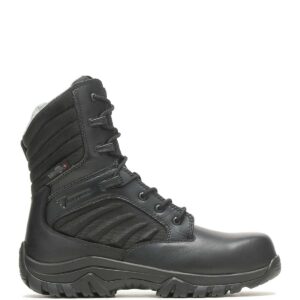 A right profile facing Bates Men's GX X2 Tall Side-Zip DRYGuard+ Carbon Nano Toe 8" Uniform Boot.
