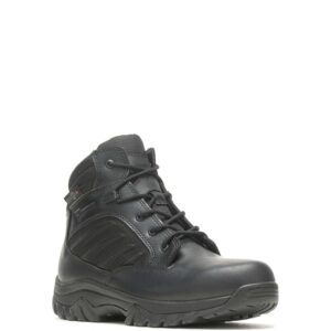 A 3/4 turned Bates Men's GX X2 Mid DRYGuard+ 6" Lace Up Uniform Boot.