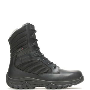 A right profile facing Bates Men's GX X2 Tall Side-Zip DRYGuard+ 8" Lace Up Uniform Boot.