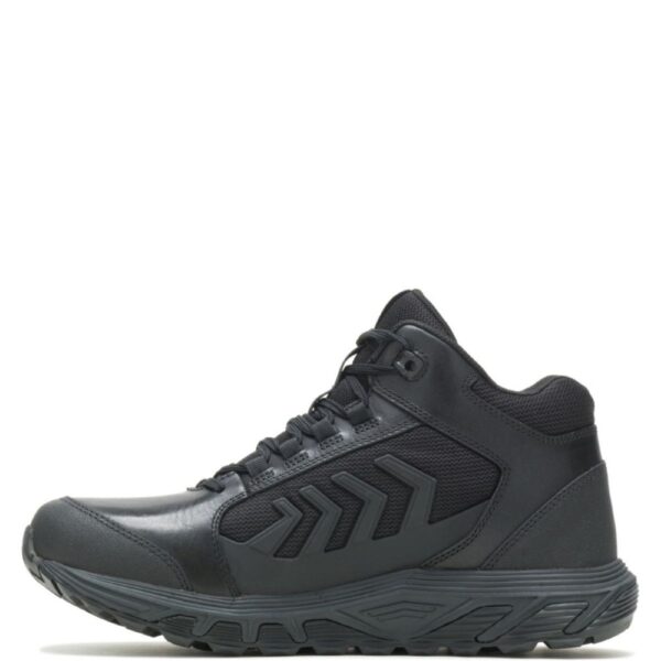 A look at the instep of a Bates Men's Rush Shield Mid DRYGuard 6" Lace Up Uniform Boot.