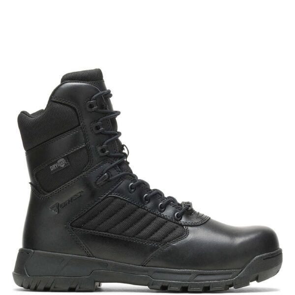 A right profile facing Bates Men's Tactical Sport 2 Tall Side-Zip DRYGuard Composite Toe 8" Lace Up Uniform Boot.