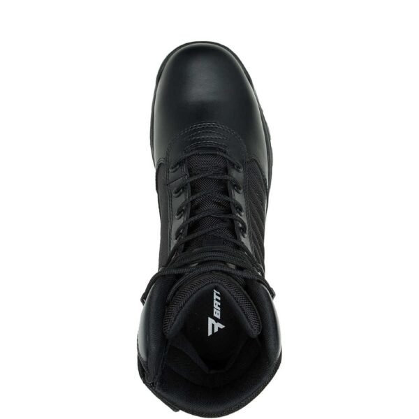 A bird's eye view of the top of a Bates Men's Tactical Sport 2 Tall Side-Zip 8" Lace Up Uniform Boot.