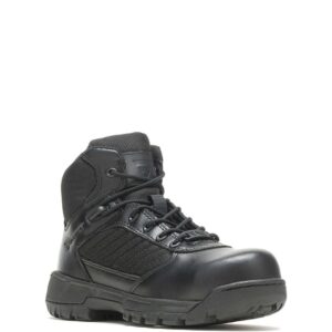 A 3/4 turned Bates Women's Tactical Sport 2 Mid Composite Toe 6" Lace Up Uniform Boot.