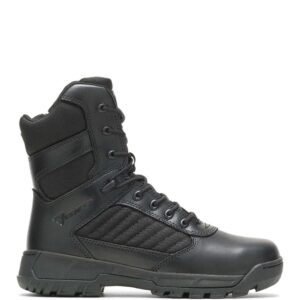 A right profile facing Bates Women's Tactical Sport 2 Tall Side-Zip 8" Lace Up Uniform Boot.