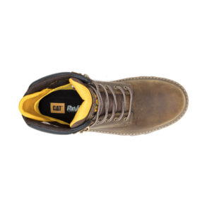 A bird's eye view of the top of a CAT Men's Colorado Equip Waterproof Composite Toe 6